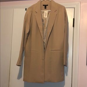 Forever 21 beige blazer style jacket
